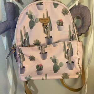 Pink Cactus Print Backpack twelve little